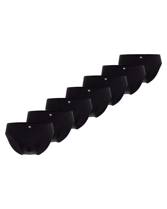 CECEBA men's sports briefs, black, pack of 7 