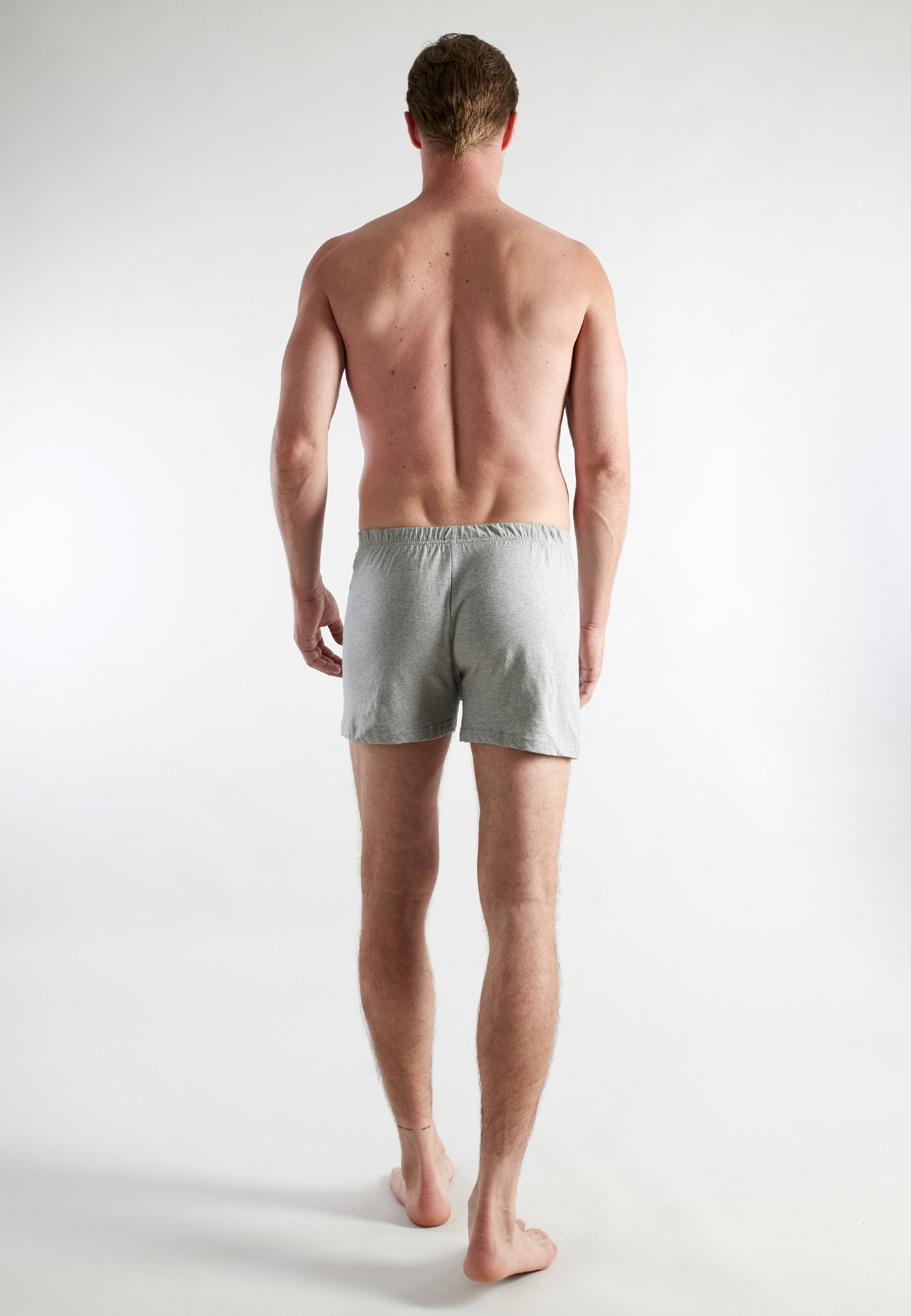 CECEBA Herren Boxershort grau uni 5er Pack