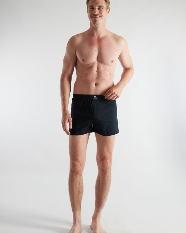 CECEBA Herren Boxershort schwarz uni 5er Pack