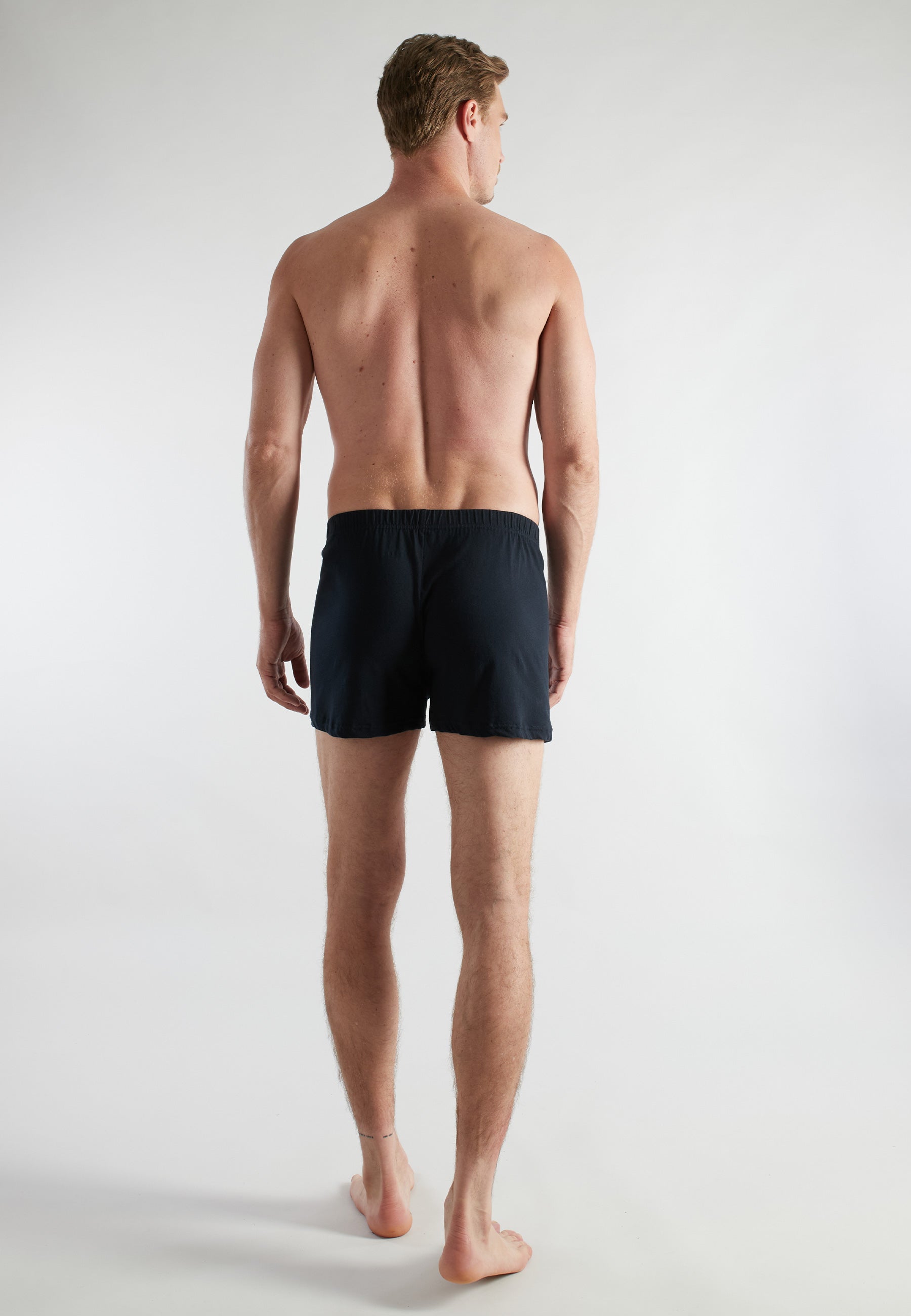 CECEBA men's boxer shorts black plain 5-pack 