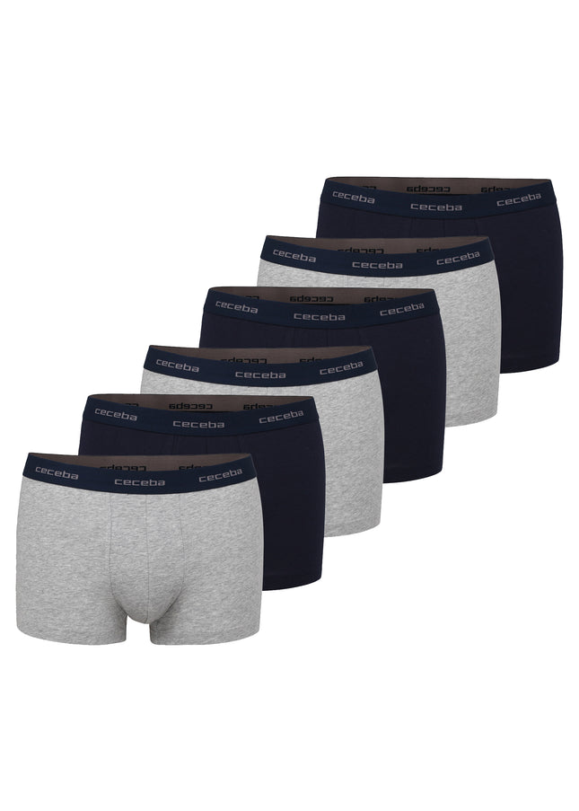 CECEBA Herren Pants blau uni 6er Pack