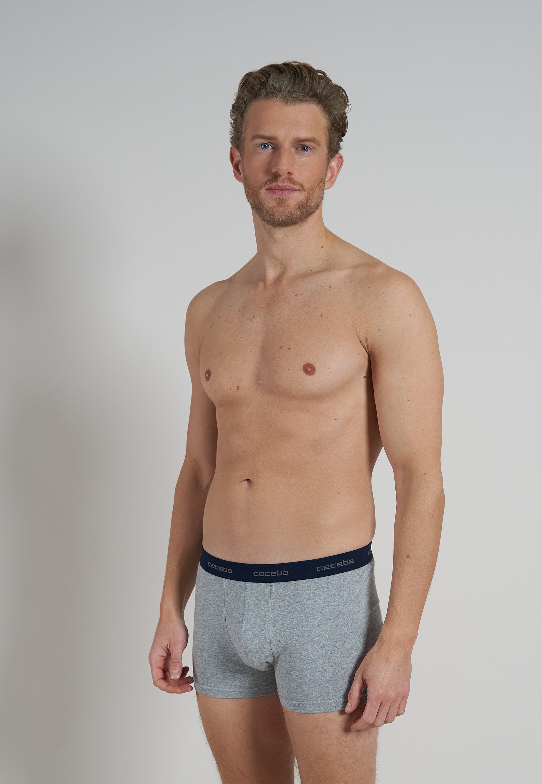 CECEBA Herren Pants blau uni 6er Pack