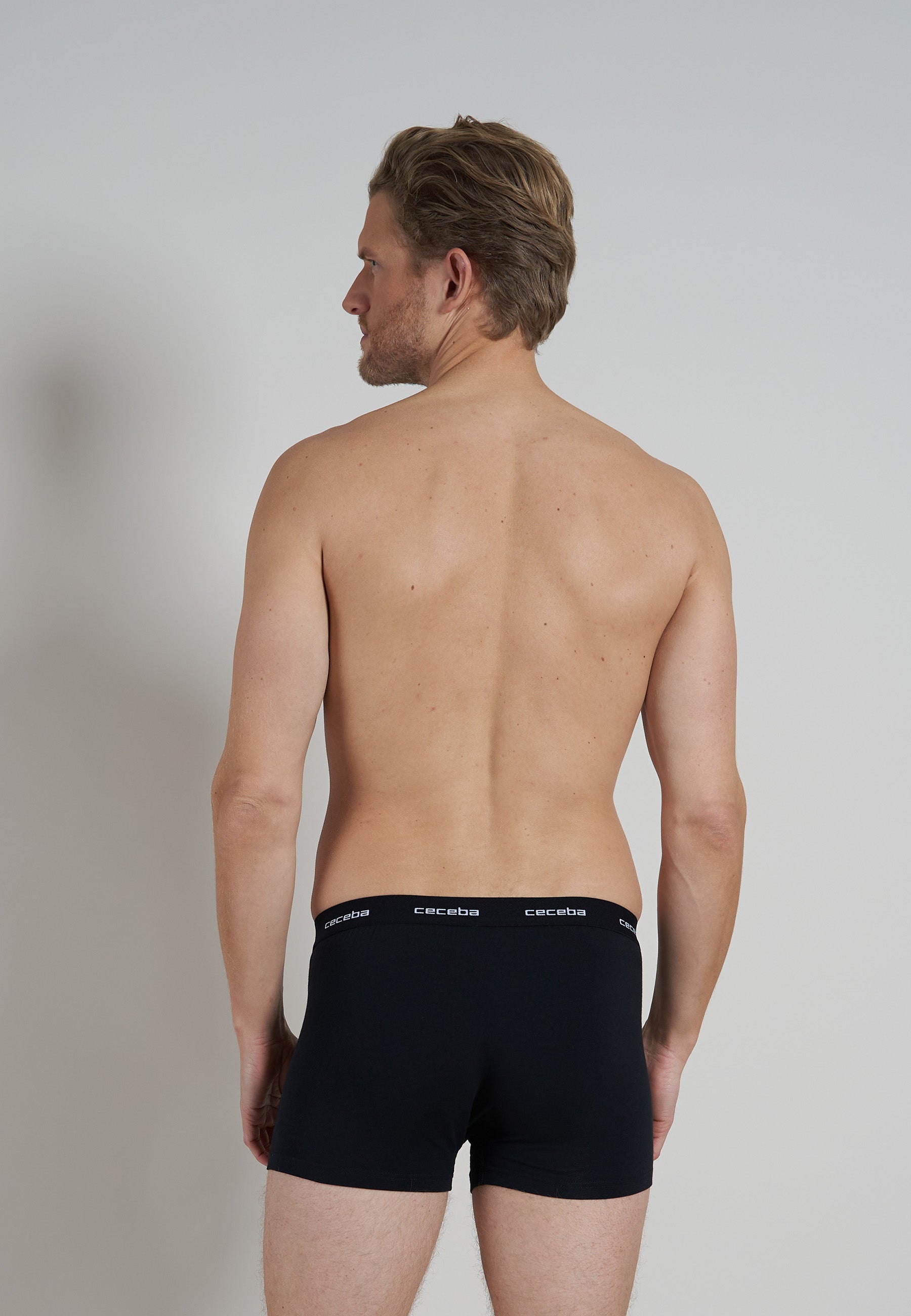 CECEBA Herren Pants schwarz uni 6er Pack