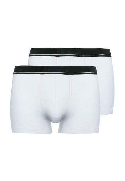 CECEBA Herren Pants weiß uni 2er Pack