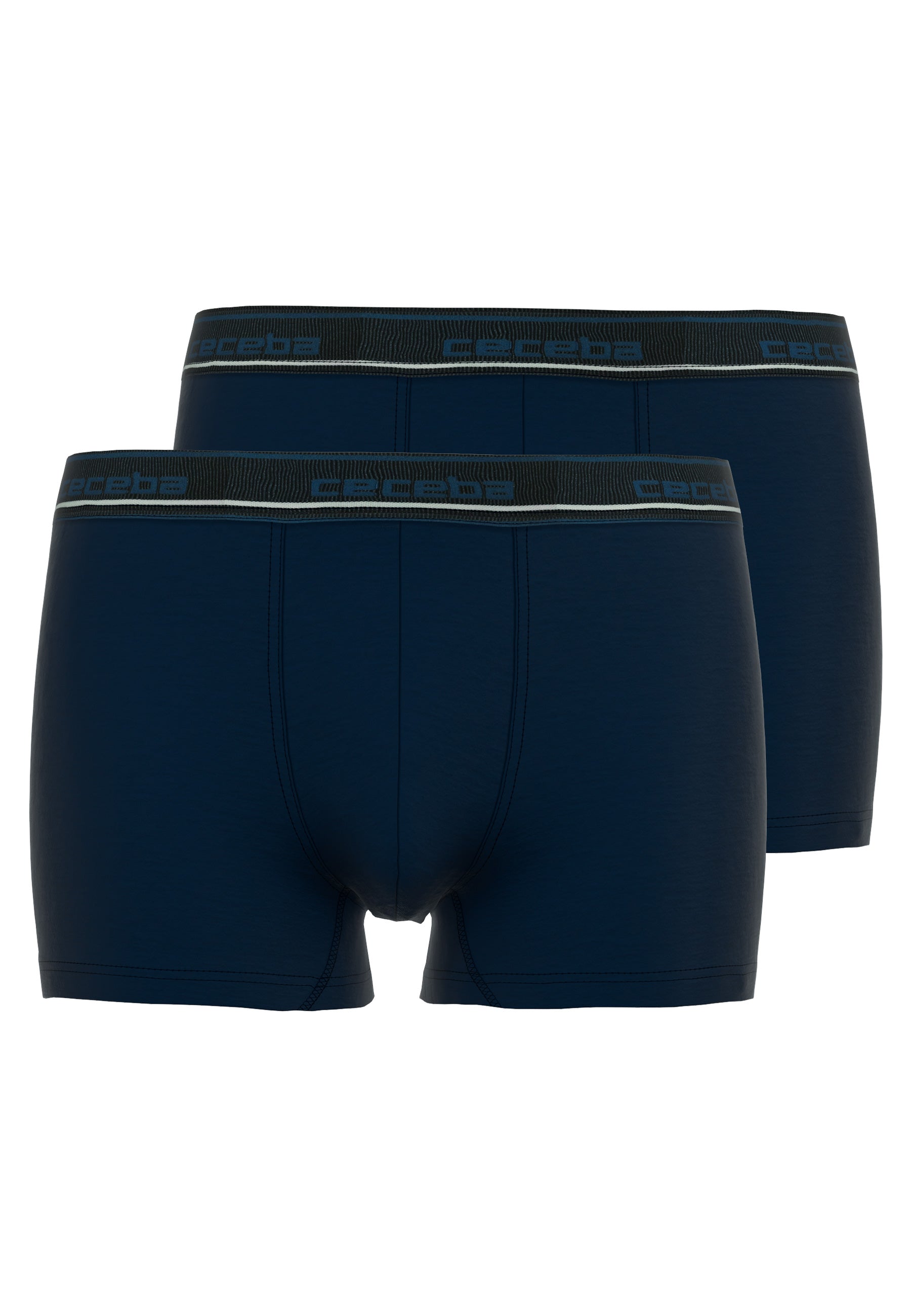 CECEBA Herren Pants blau uni 2er Pack