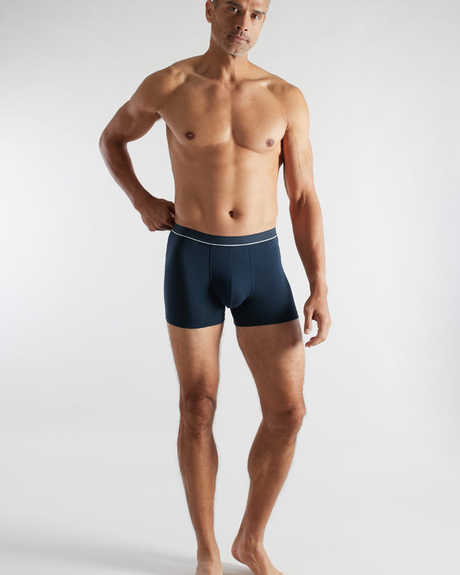 CECEBA Herren Pants blau uni 2er Pack
