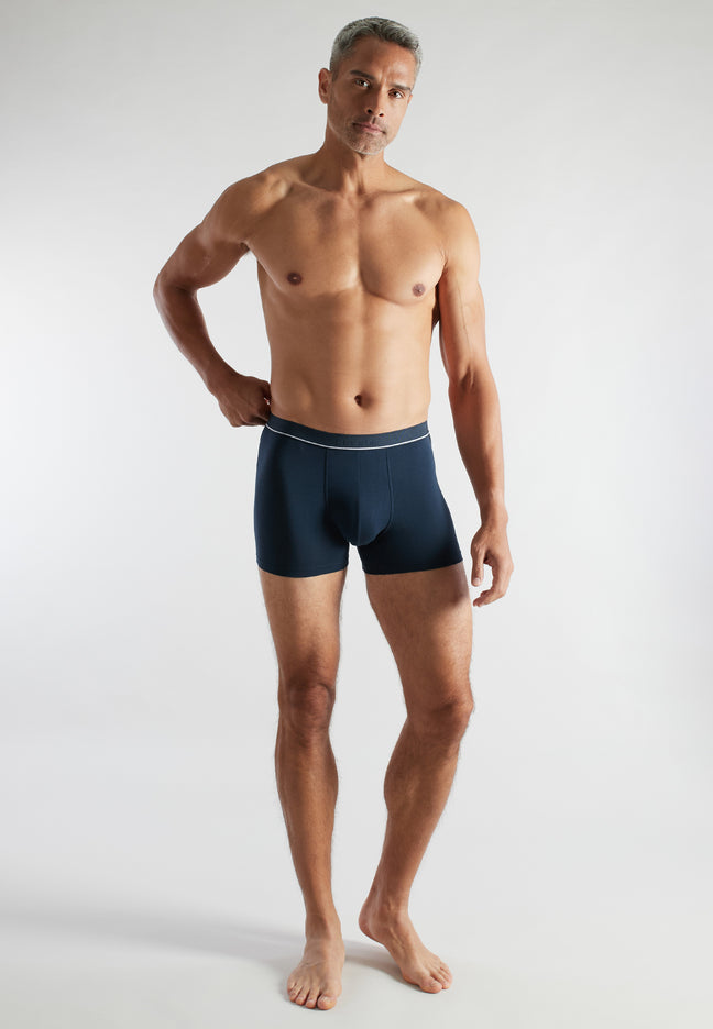 CECEBA Herren Pants blau uni 2er Pack