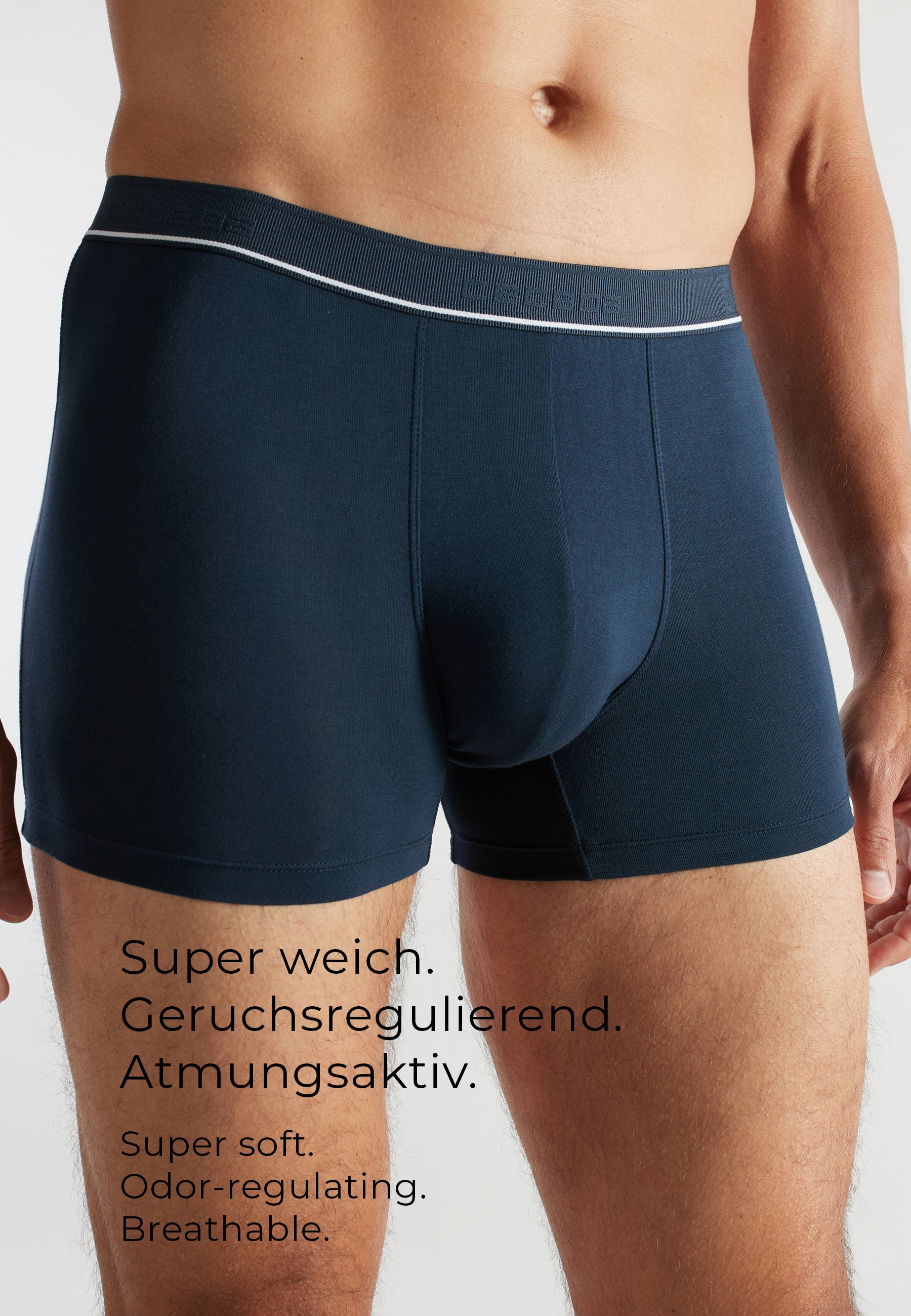 CECEBA Herren Pants blau uni 2er Pack