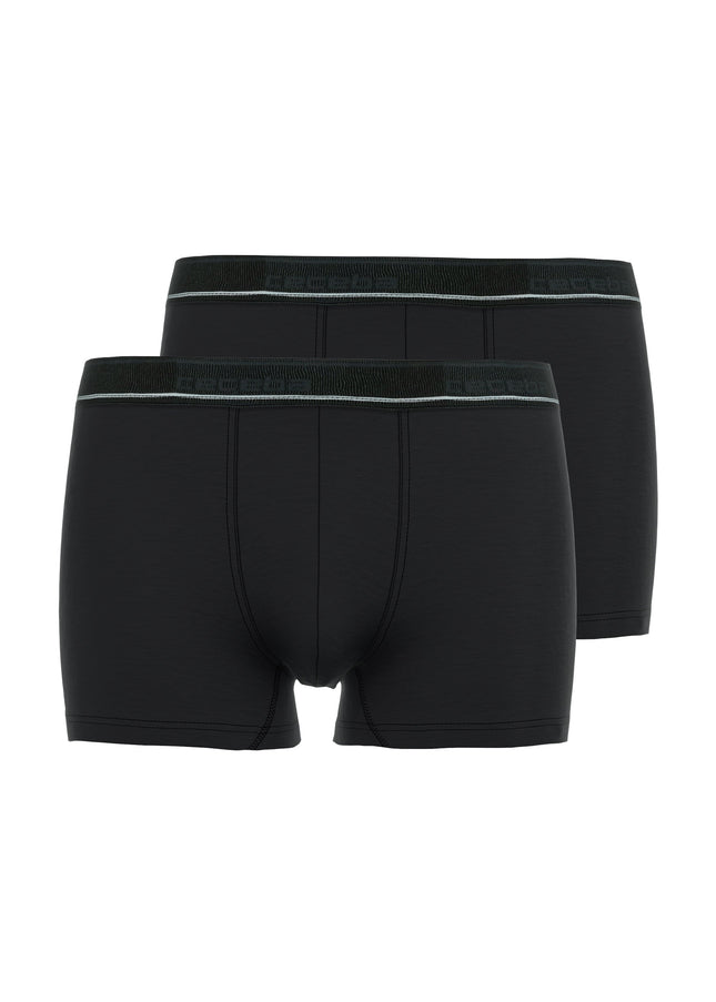 CECEBA Herren Pants schwarz uni 2er Pack