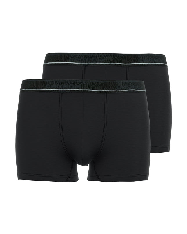 CECEBA Herren Pants schwarz uni 2er Pack