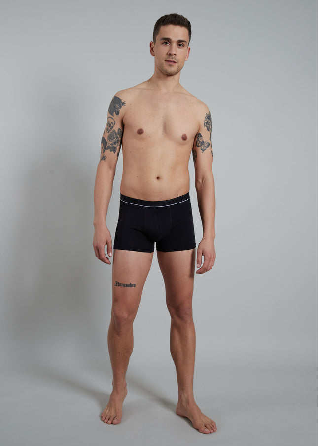 CECEBA Herren Pants schwarz uni 2er Pack