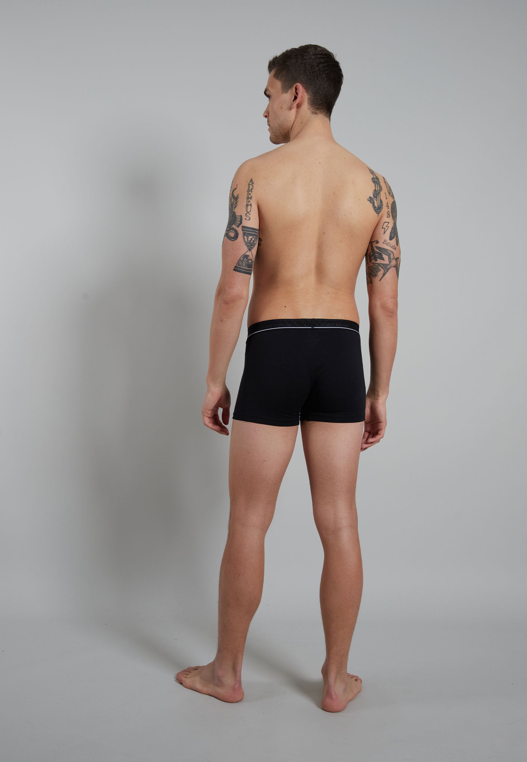 CECEBA Herren Pants schwarz uni 2er Pack