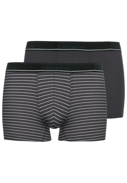 CECEBA Herren Pants grau quergestreift 2er Pack