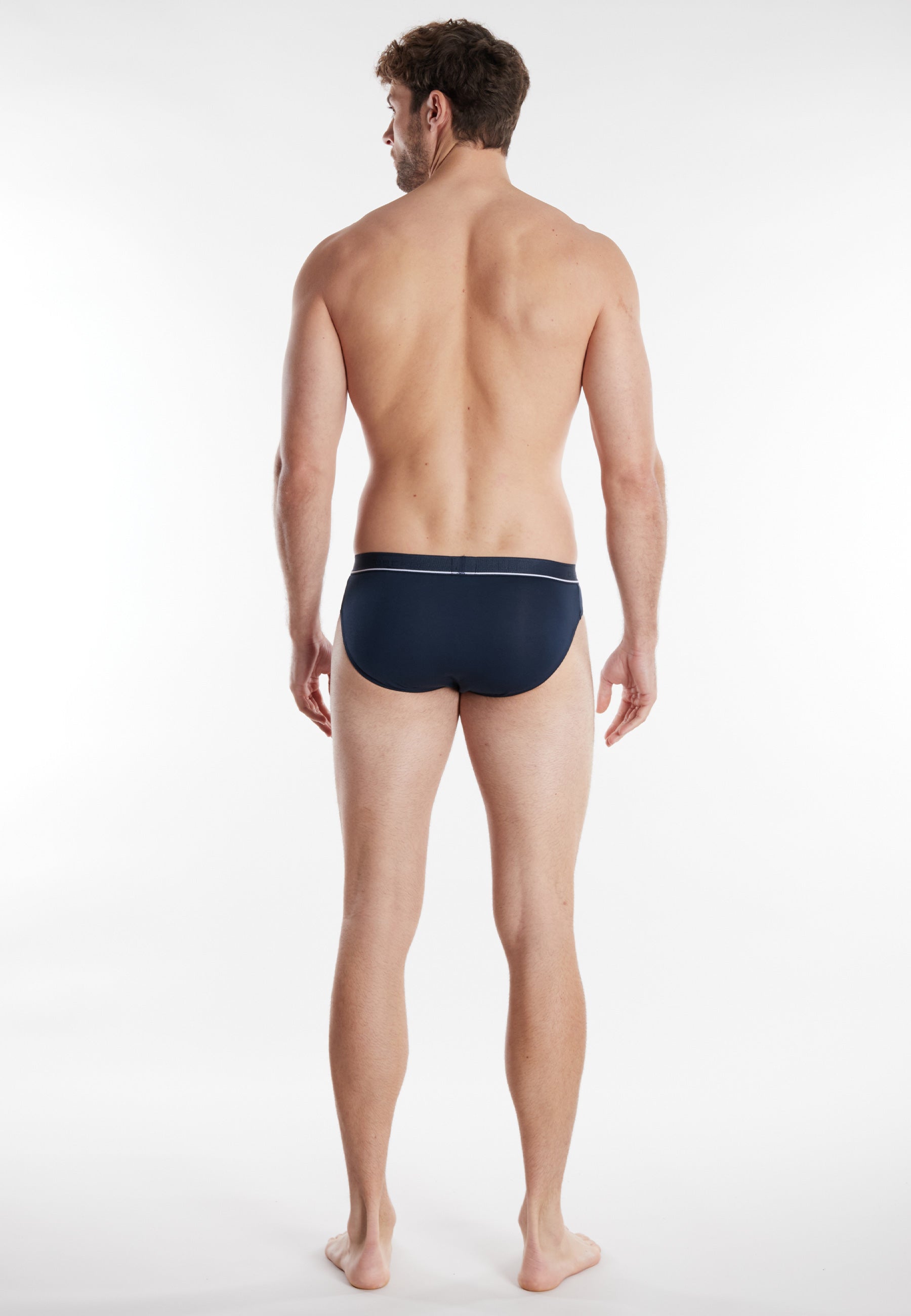 CECEBA Herren Slip blau uni 2er Pack