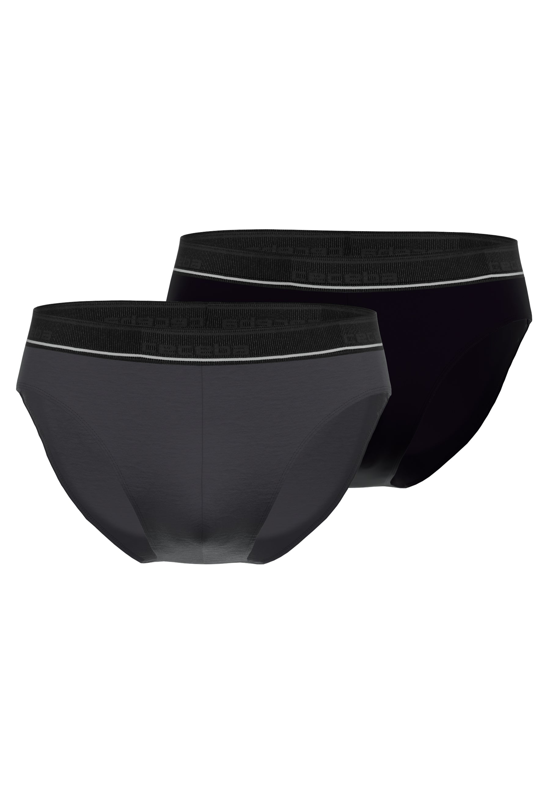 CECEBA Herren Slip grau uni 2er Pack