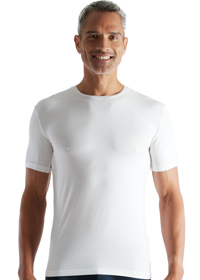CECEBA Herren Shirt weiß uni