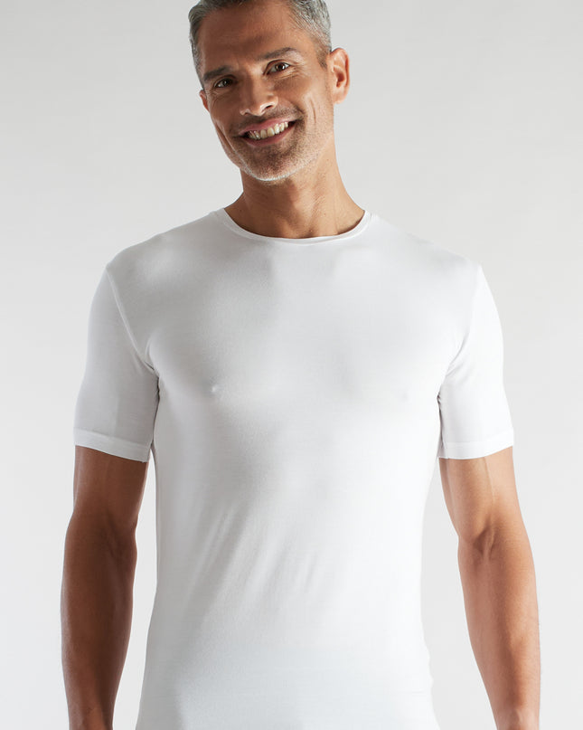 CECEBA Herren Shirt weiß uni