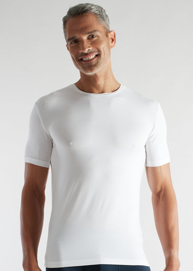 CECEBA Herren Shirt weiß uni