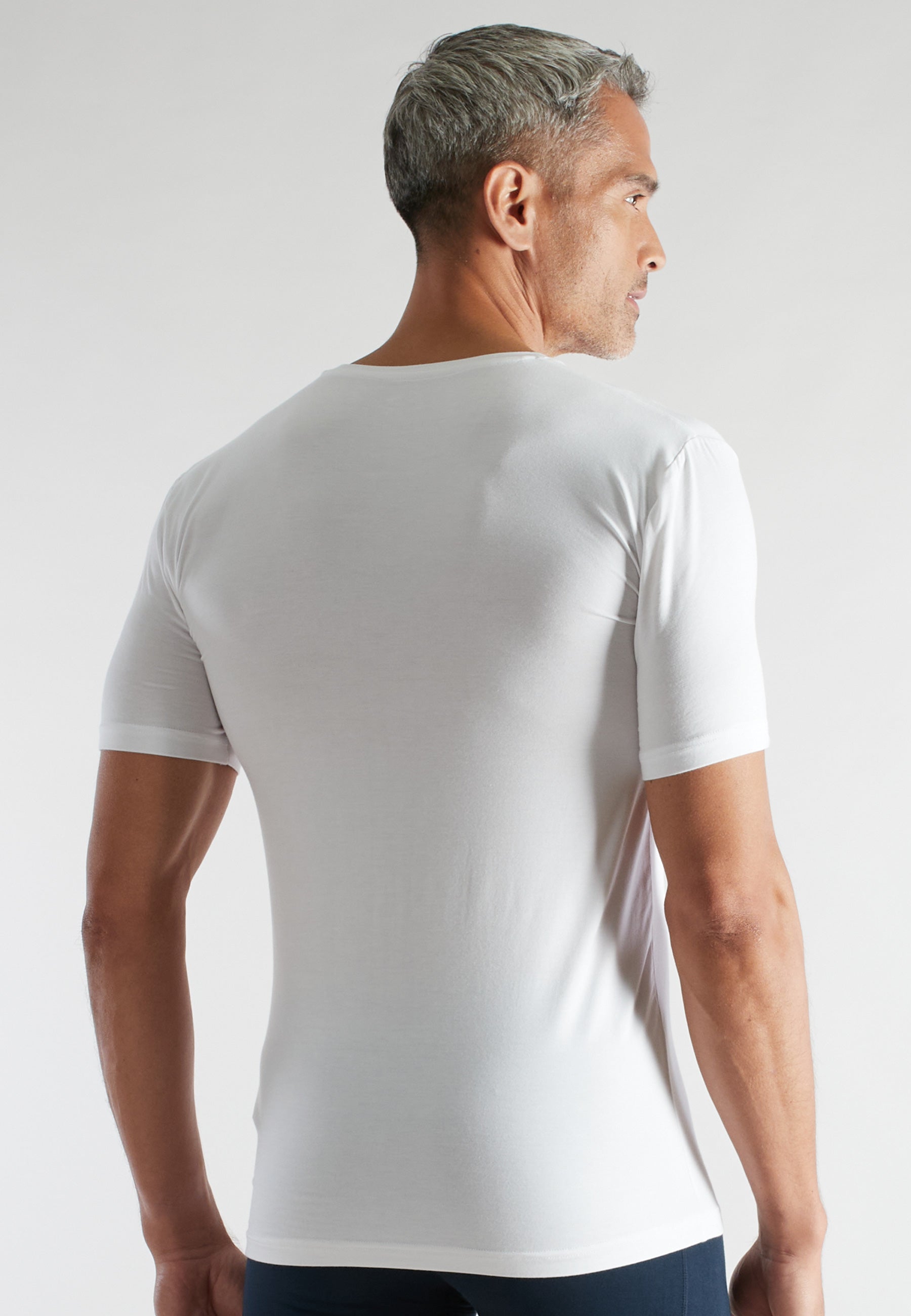 CECEBA Herren Shirt weiß uni