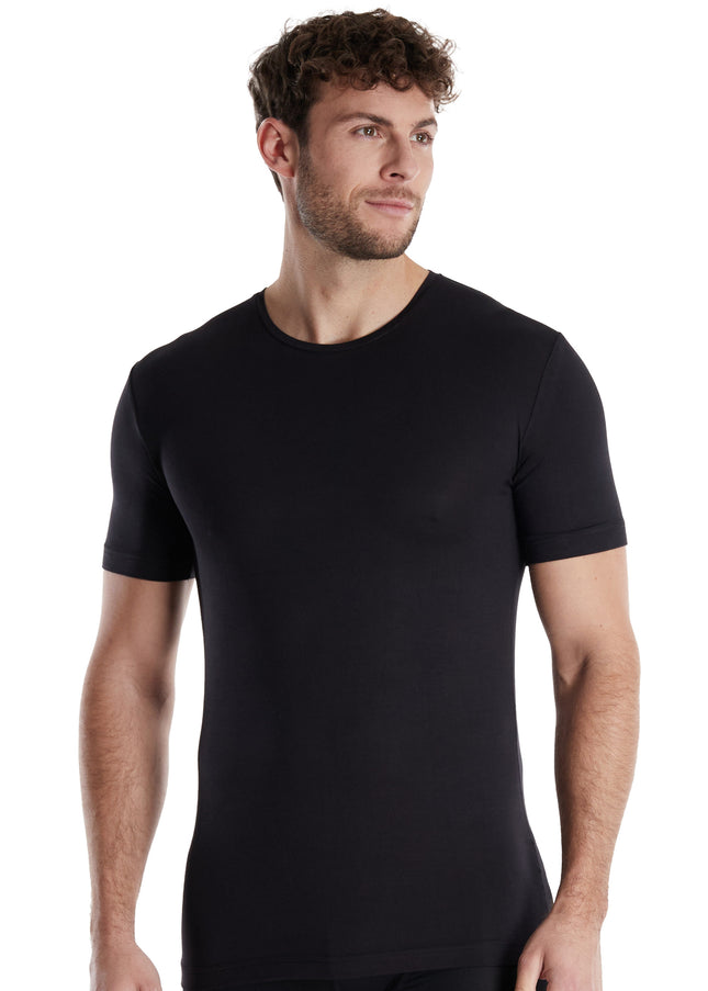CECEBA Herren Shirt schwarz uni