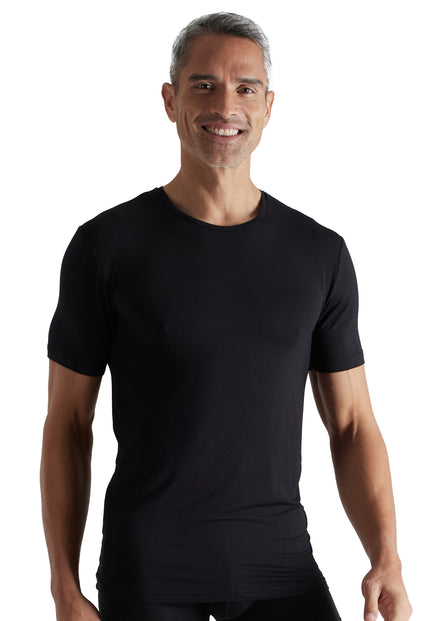 CECEBA Herren Shirt schwarz uni