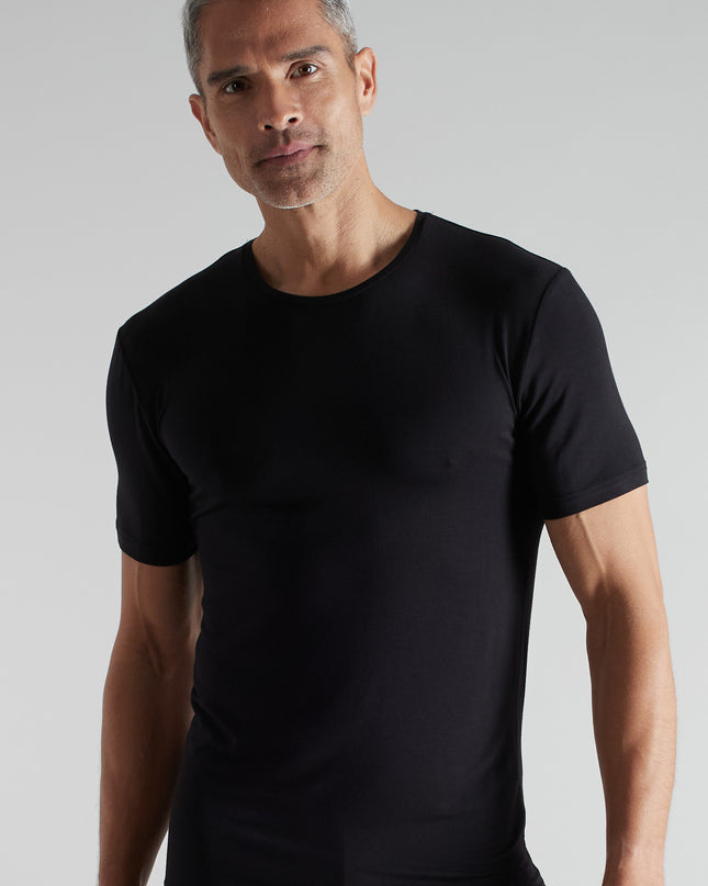 CECEBA Herren Shirt schwarz uni