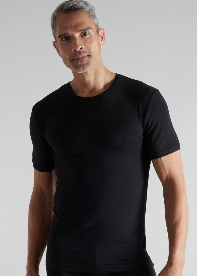 CECEBA Herren Shirt schwarz uni