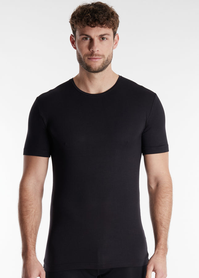 CECEBA Herren Shirt schwarz uni