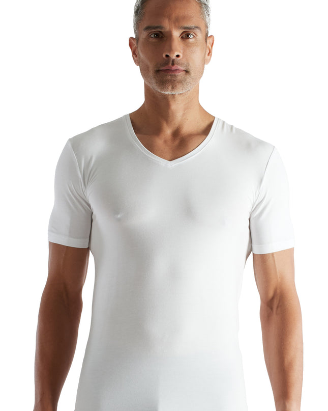 CECEBA Herren Shirt weiß uni