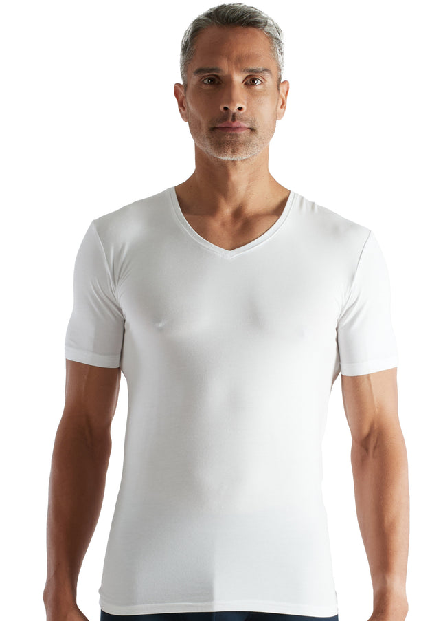 CECEBA Herren Shirt weiß uni