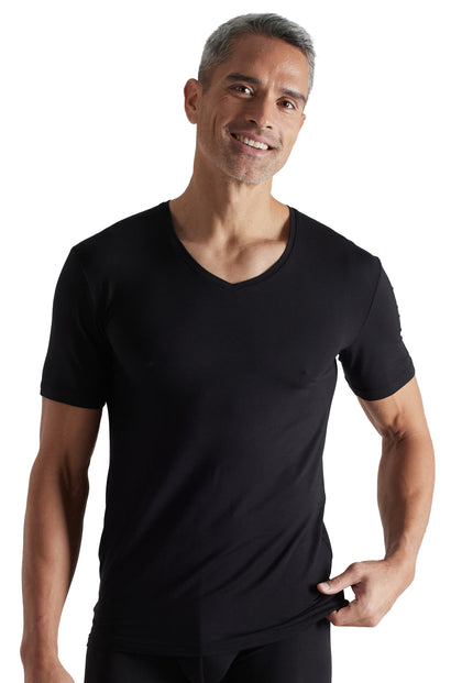 CECEBA Herren Shirt schwarz uni