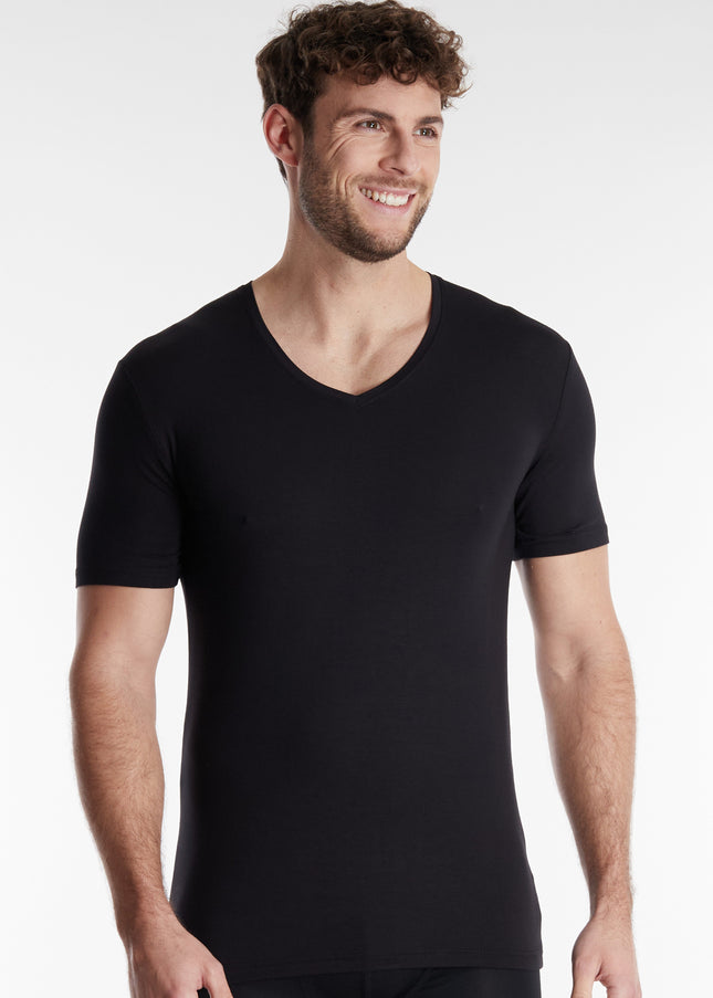 CECEBA Herren Shirt schwarz uni