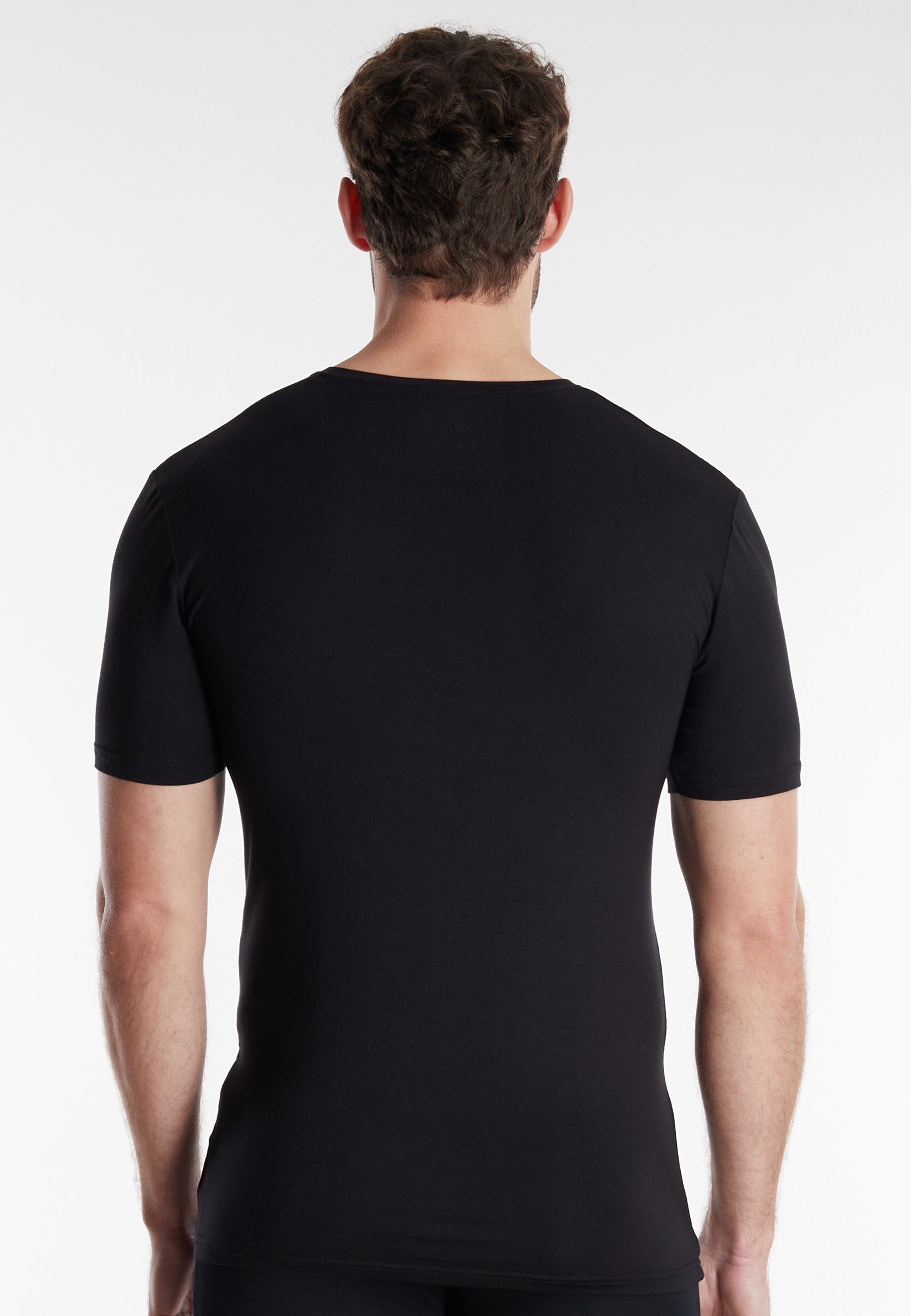 CECEBA Herren Shirt schwarz uni