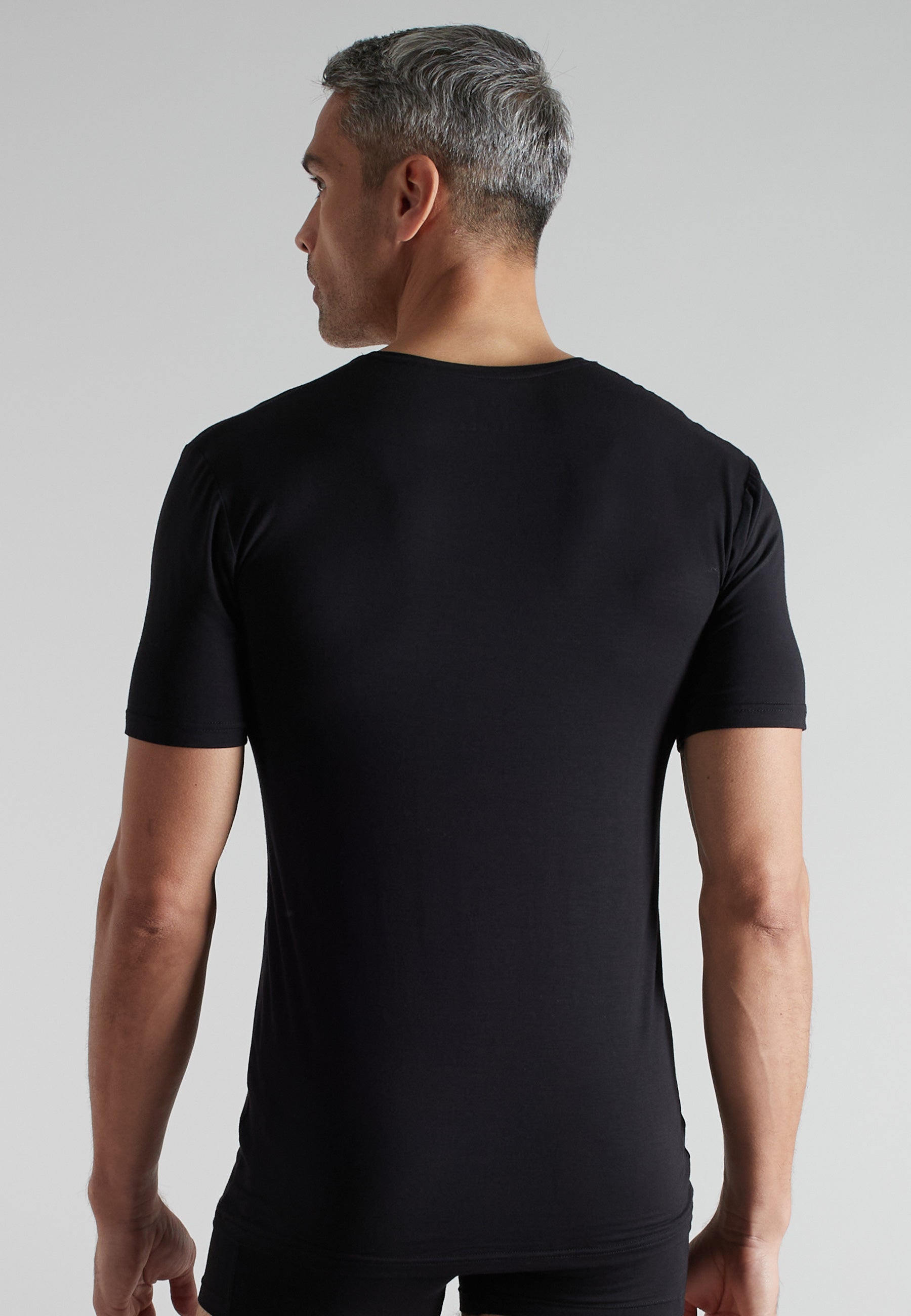 CECEBA Herren Shirt schwarz uni