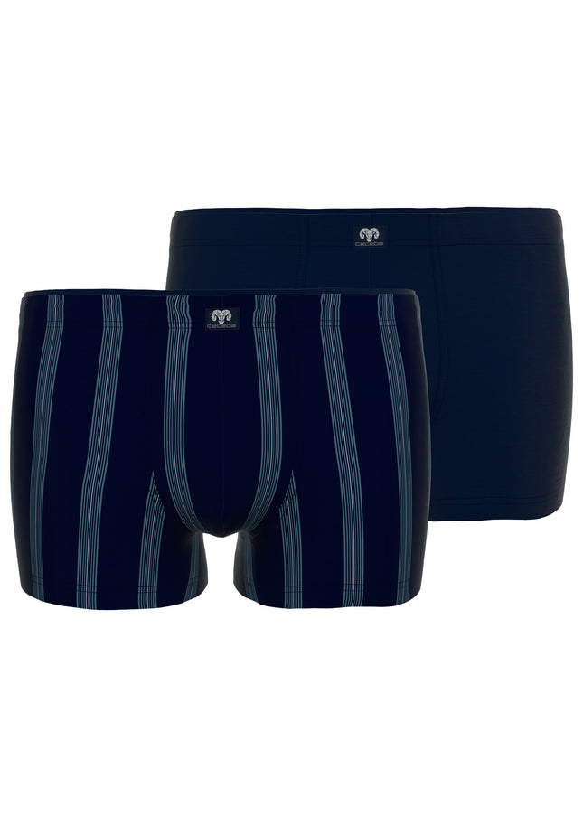 CECEBA Herren Pants blau längsgestreift 2er Pack