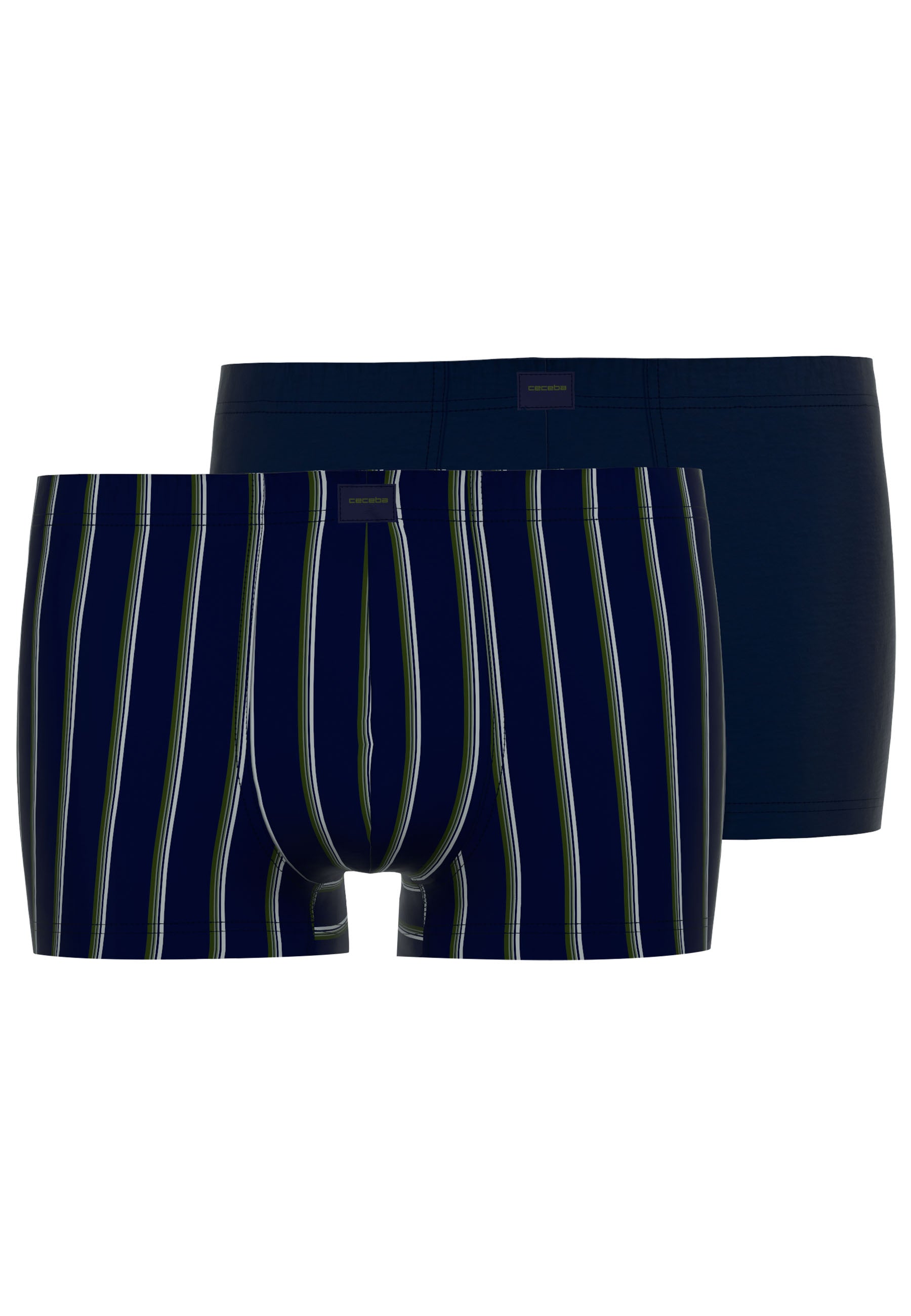 CECEBA Herren Pants blau längsgestreift 2er Pack
