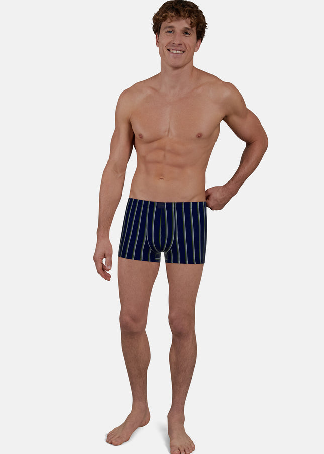 CECEBA Herren Pants blau längsgestreift 2er Pack