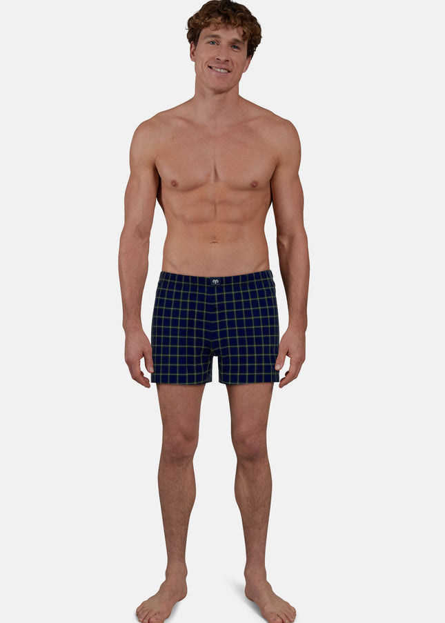 CECEBA Herren Boxershort blau längsgestreift 2er Pack