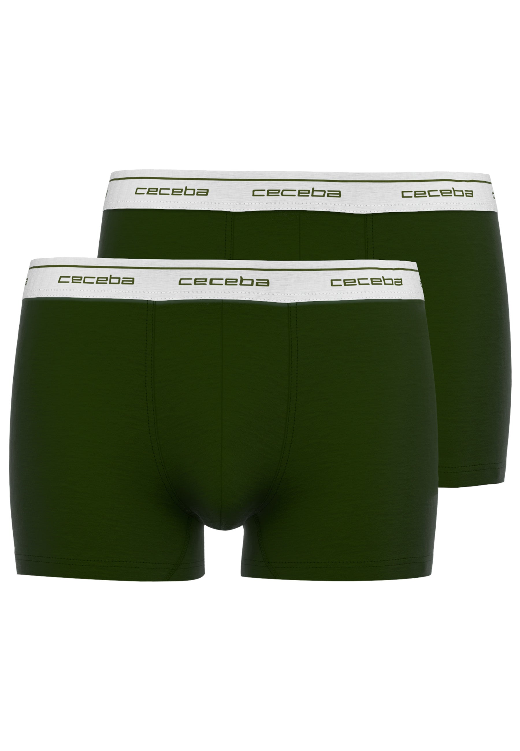 CECEBA Herren Pants grün uni 2er Pack