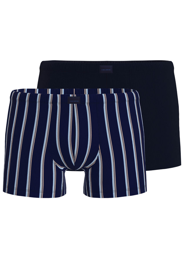 CECEBA Herren Pants blau längsgestreift 2er Pack