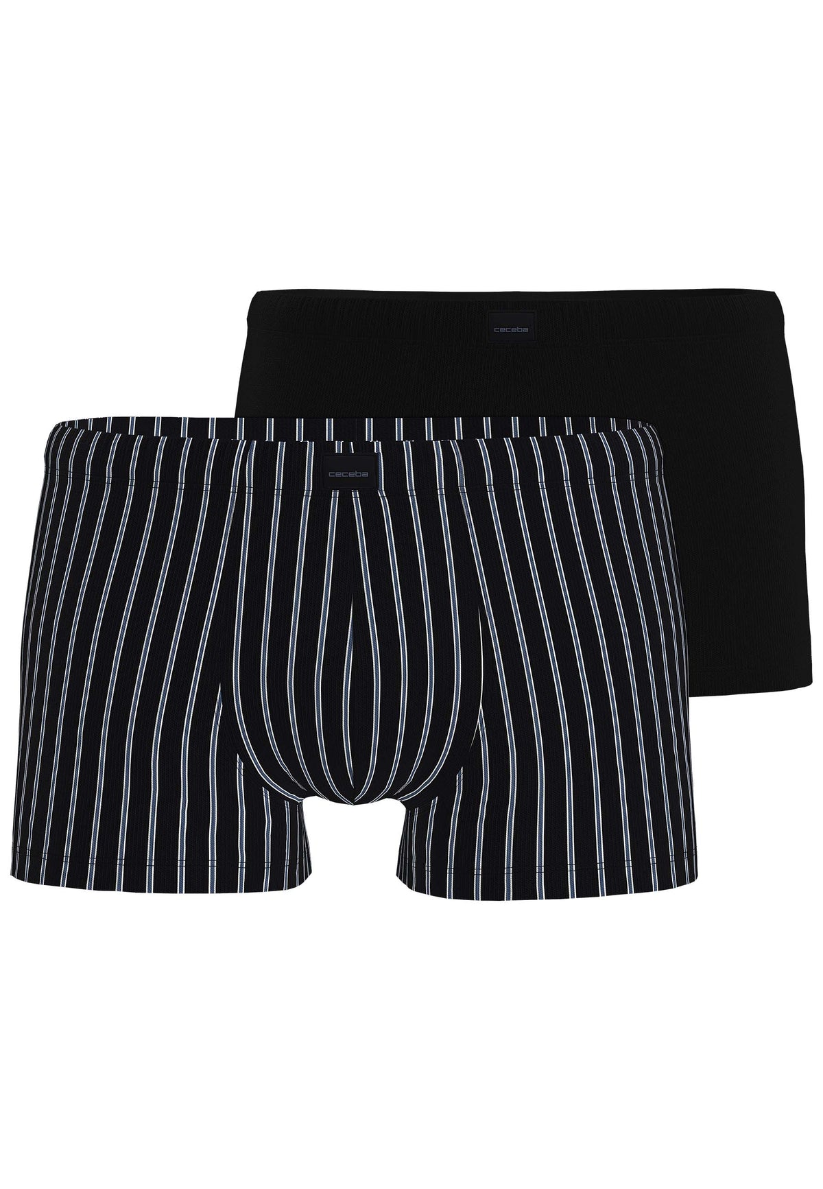 CECEBA Herren Pants schwarz längsgestreift 2er Pack