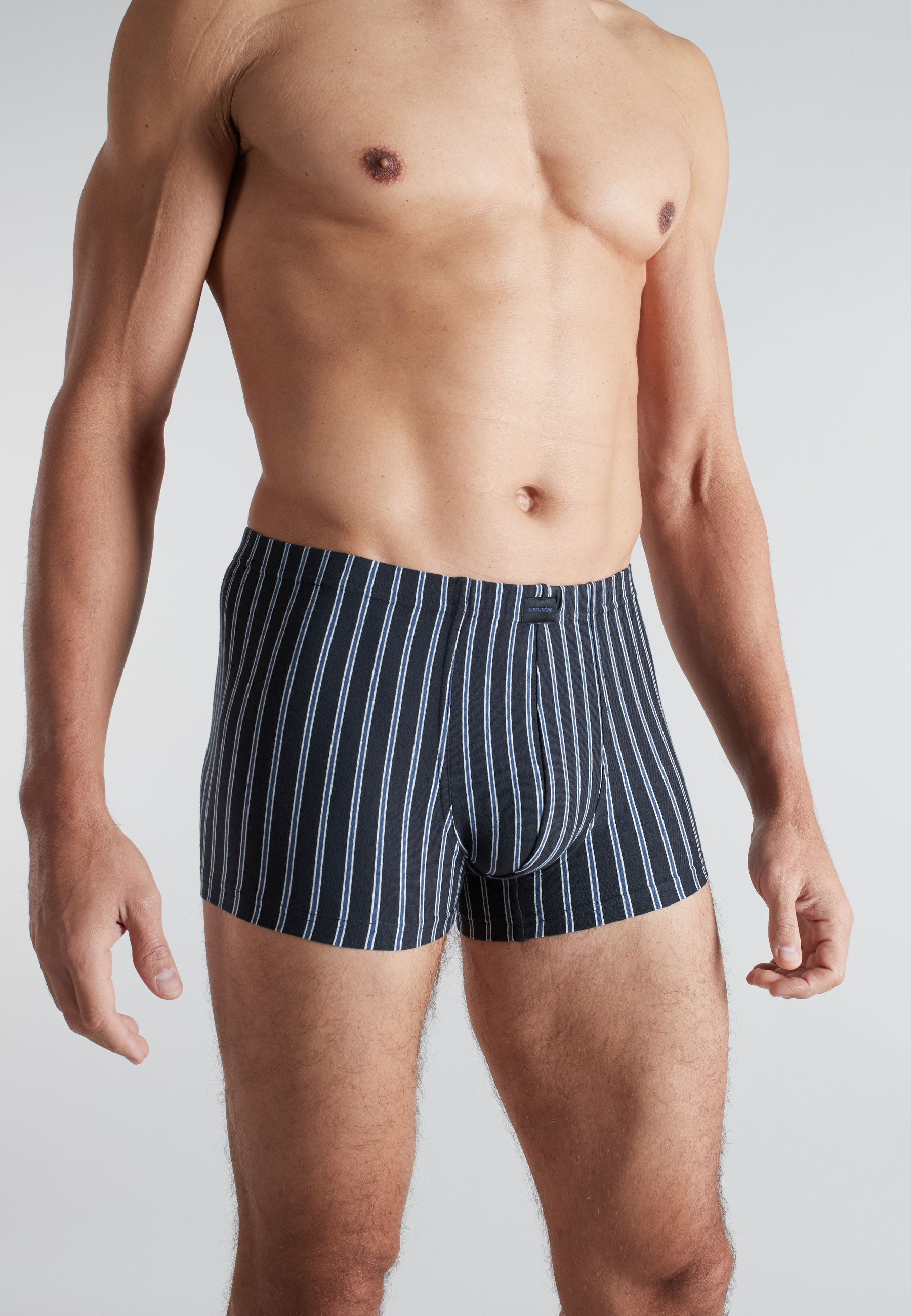 CECEBA Herren Pants schwarz längsgestreift 2er Pack