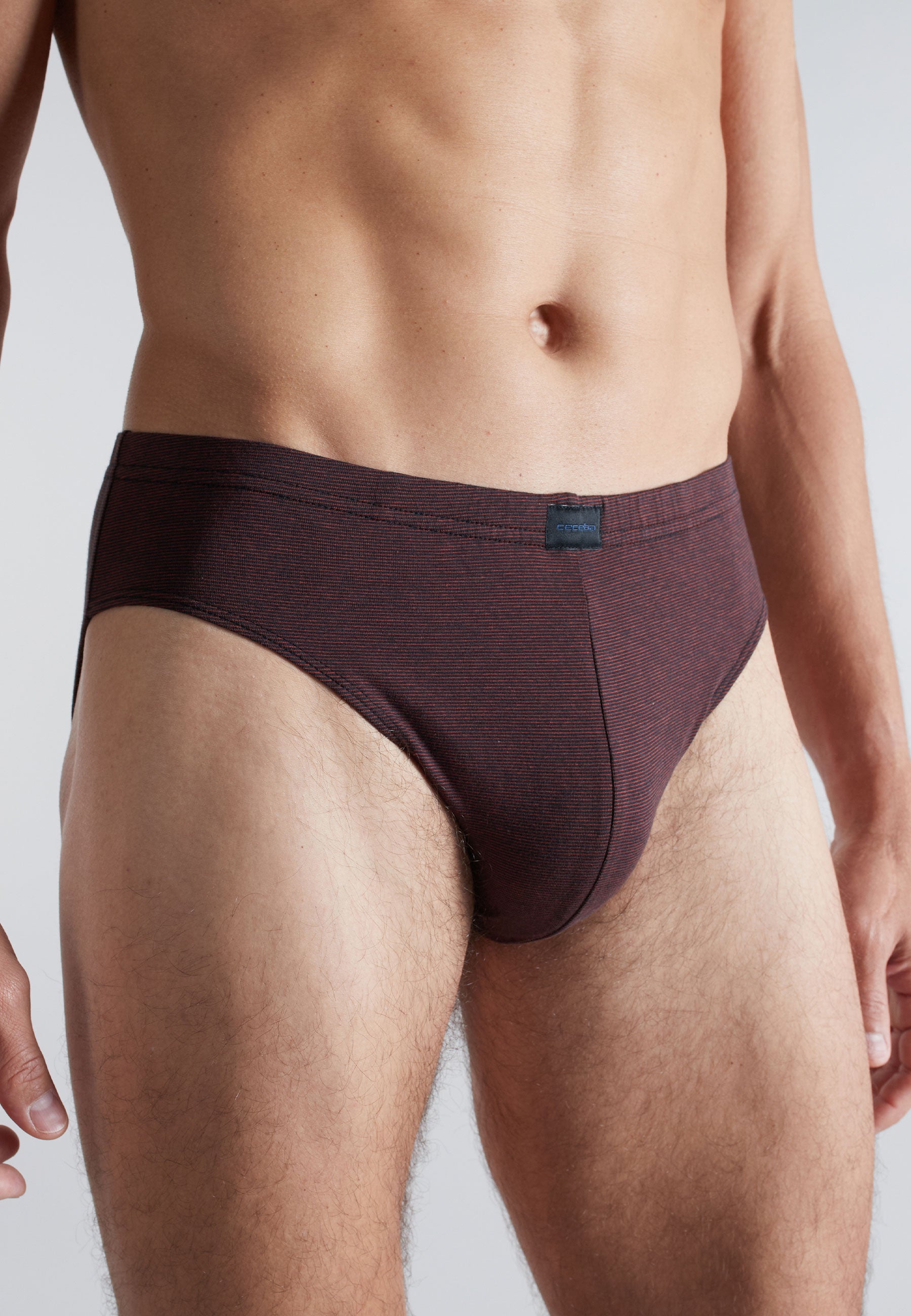 CECEBA Herren Slip rot quergestreift 2er Pack