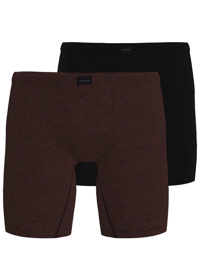 CECEBA Herren Cyclist rot quergestreift 2er Pack