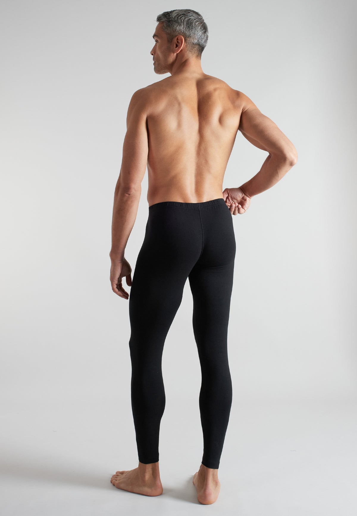CECEBA Herren lange Unterhose schwarz uni