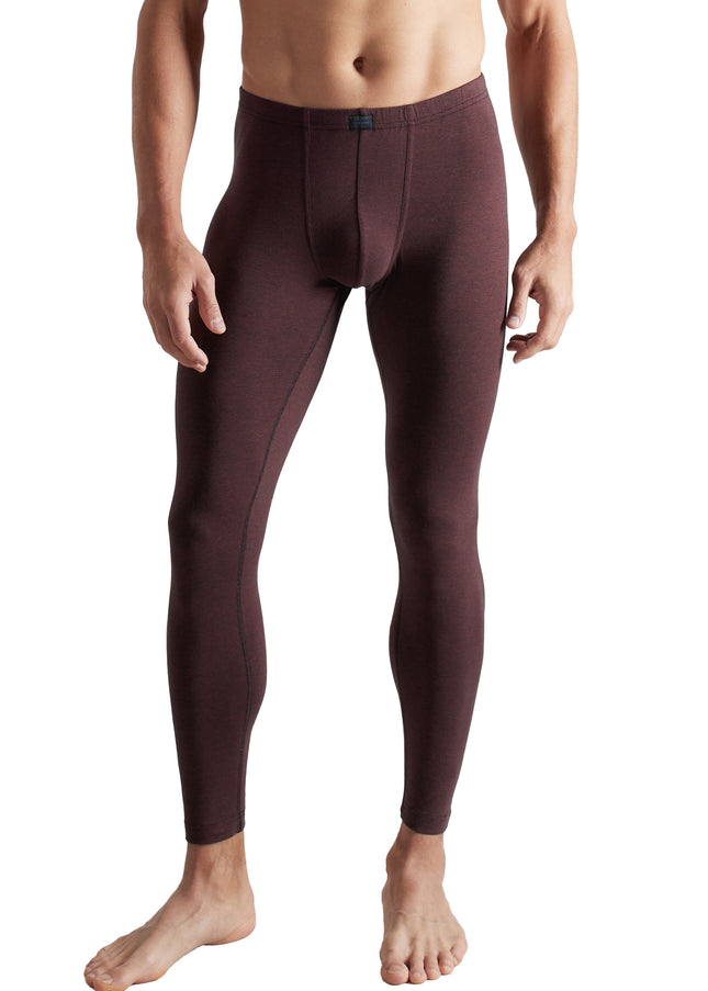 CECEBA Herren lange Unterhose rot quergestreift