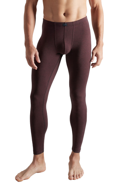 CECEBA Herren lange Unterhose rot quergestreift