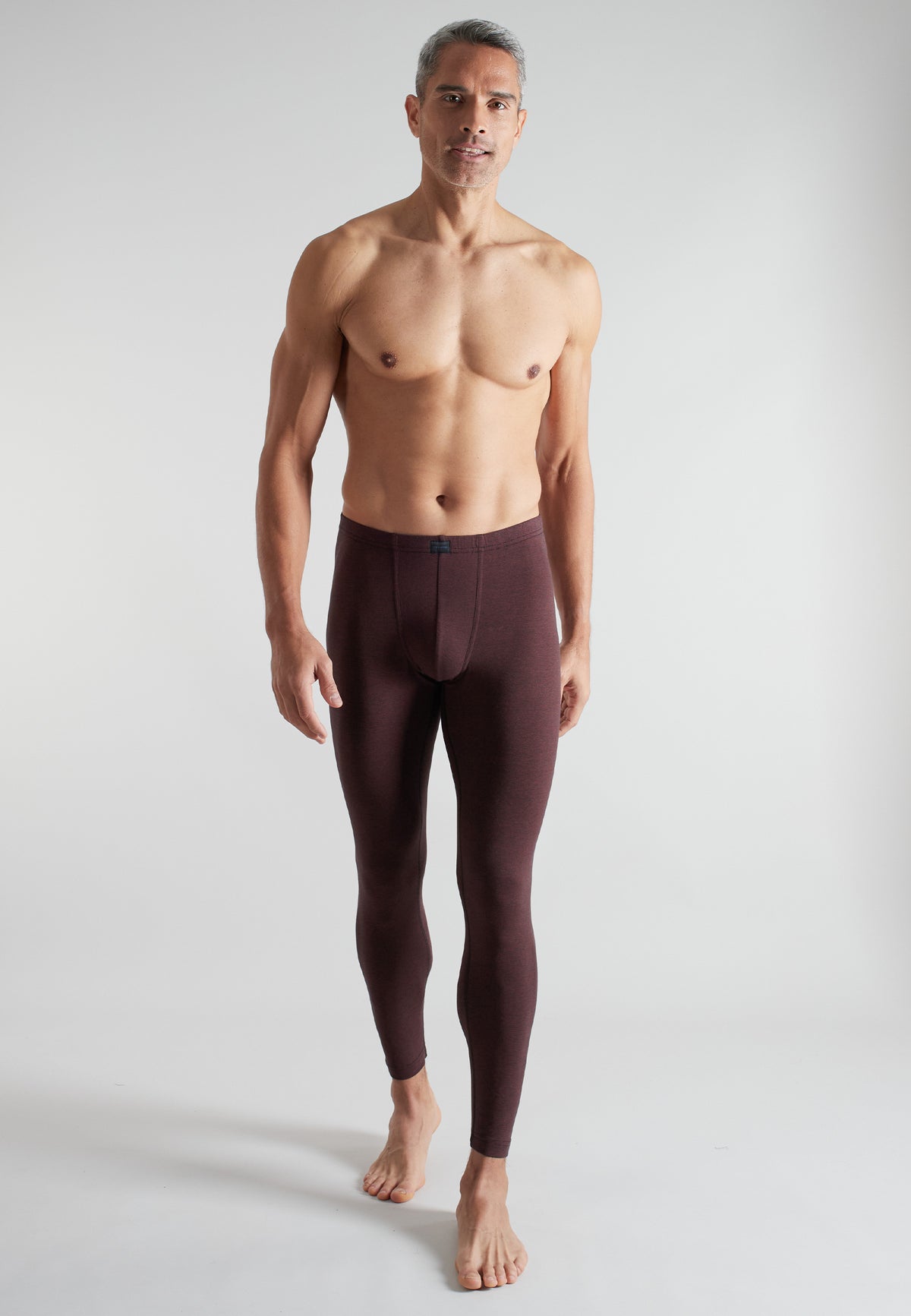 CECEBA Herren lange Unterhose rot quergestreift