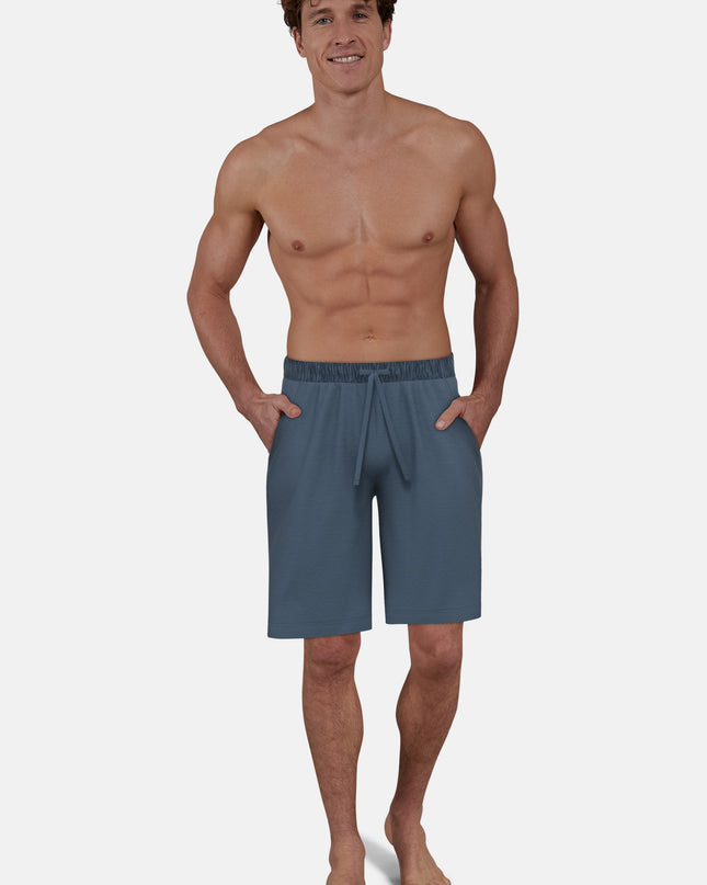 CECEBA Herren Bermuda blau uni