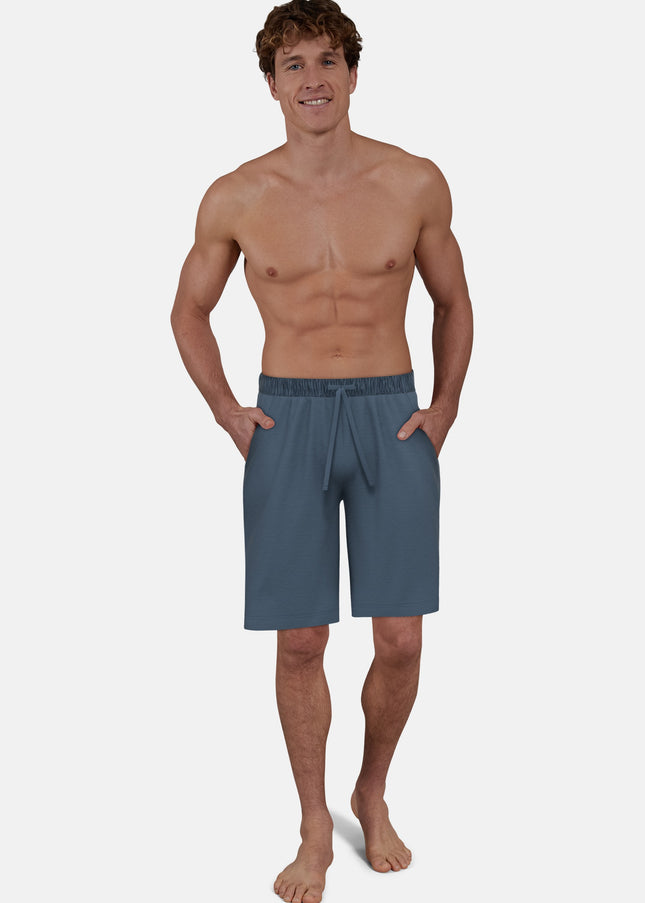 CECEBA Herren Bermuda blau uni